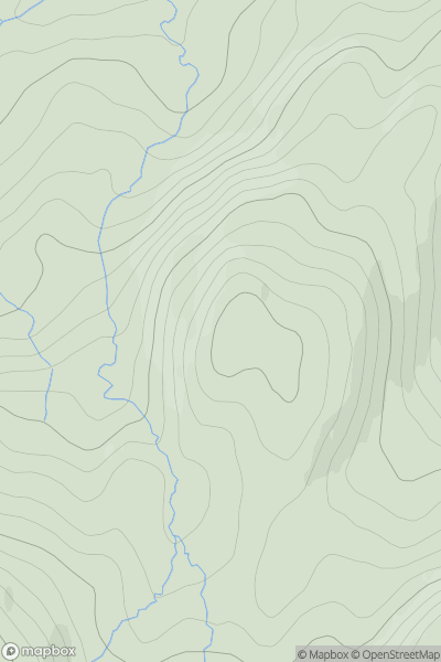 Thumbnail image for Sron Doire showing contour plot for surrounding peak