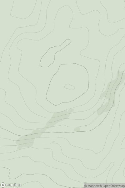 Thumbnail image for Cruach Brenfield showing contour plot for surrounding peak