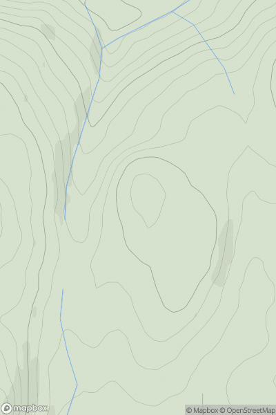 Thumbnail image for Toward Hill showing contour plot for surrounding peak