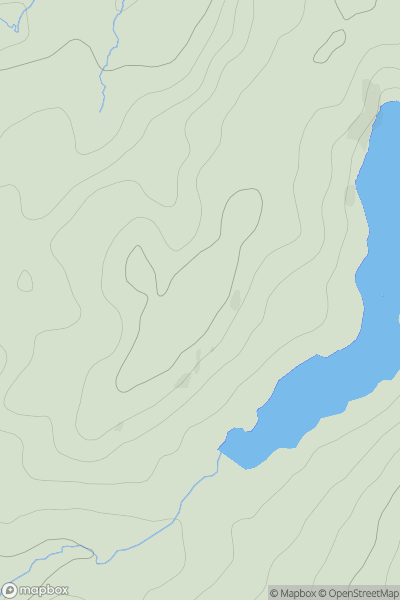 Thumbnail image for Cnoc Loch Gainmheach showing contour plot for surrounding peak