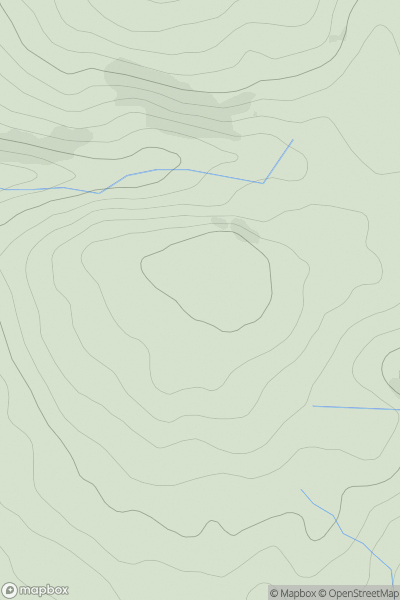 Thumbnail image for Arinarach Hill showing contour plot for surrounding peak
