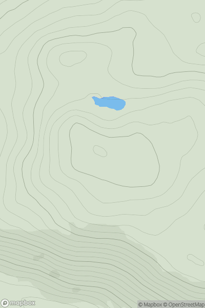 Thumbnail image for Breac-Bheinn showing contour plot for surrounding peak