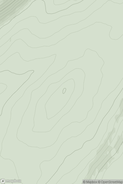 Thumbnail image for Cnoc Adharcain showing contour plot for surrounding peak