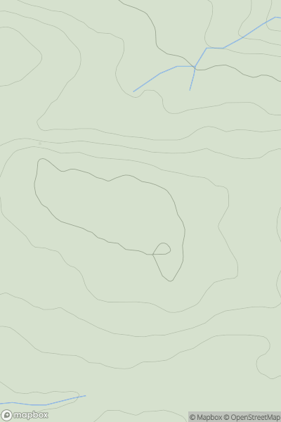 Thumbnail image for Cnoc Buidhe North Top showing contour plot for surrounding peak