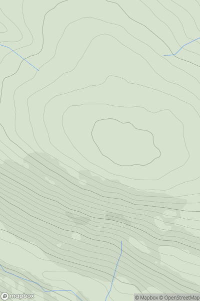Thumbnail image for Achnaslishaig Hill showing contour plot for surrounding peak