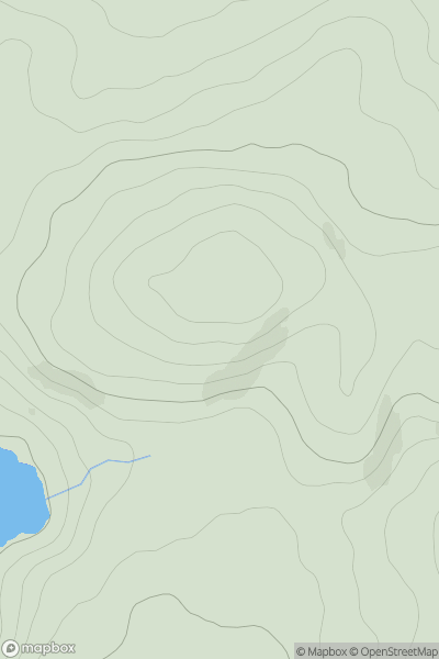 Thumbnail image for Cruach Chaorainn showing contour plot for surrounding peak
