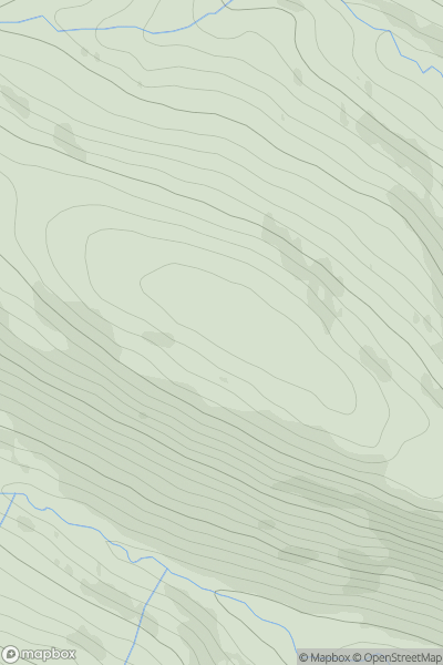 Thumbnail image for Remuil Hill showing contour plot for surrounding peak