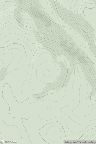Thumbnail image for Cnoc Tarsuinn East Top showing contour plot for surrounding peak