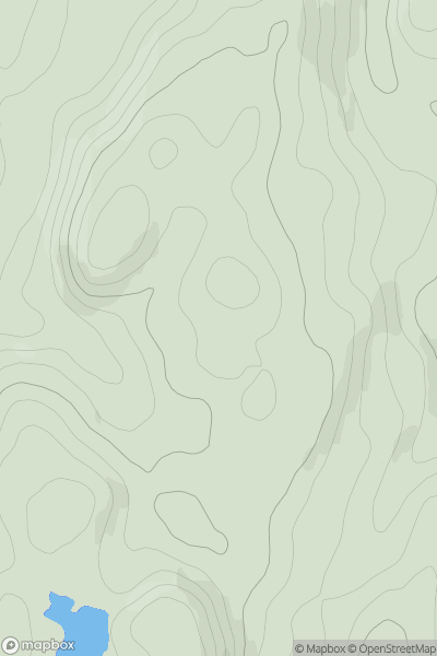 Thumbnail image for Cruach na Cabaig showing contour plot for surrounding peak