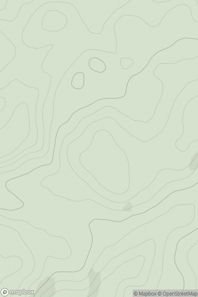 Thumbnail image for A' Chruach NW Top showing contour plot for surrounding peak