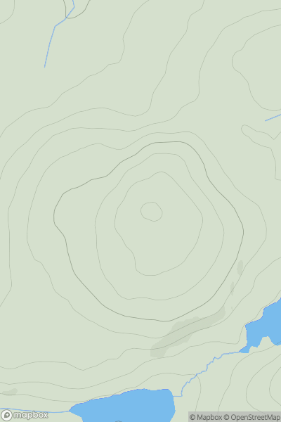 Thumbnail image for Cnoc Loch an Fhraoich showing contour plot for surrounding peak