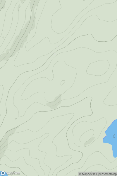 Thumbnail image for Creag Lochan a' Bhruic showing contour plot for surrounding peak