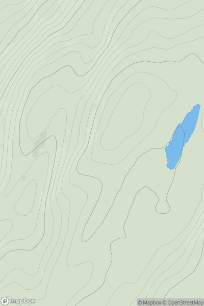 Thumbnail image for Mullach na Glaic Bhaine showing contour plot for surrounding peak