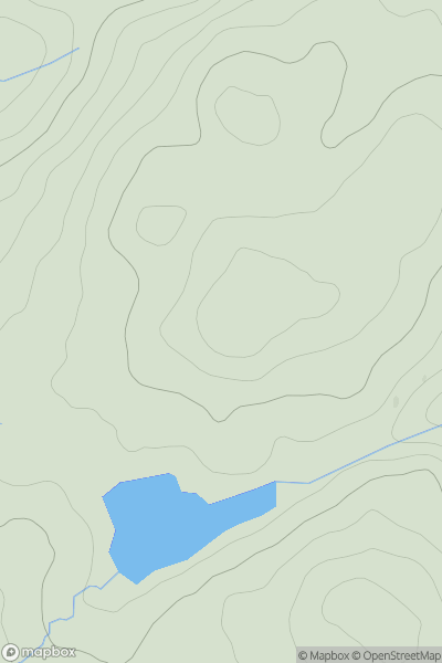Thumbnail image for Blary Hill showing contour plot for surrounding peak
