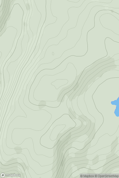 Thumbnail image for Creag Bealach a' Chraois showing contour plot for surrounding peak