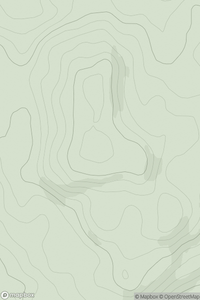 Thumbnail image for Cruach Clenamacrie showing contour plot for surrounding peak