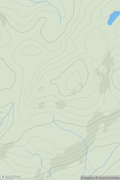 Thumbnail image for Cruach an t-Seallaidh showing contour plot for surrounding peak