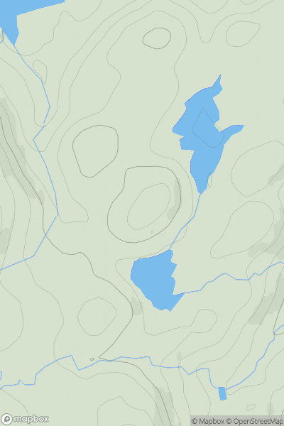 Thumbnail image for Cnoc Loch a' Chrion-doire showing contour plot for surrounding peak