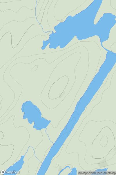 Thumbnail image for Cruach an Sgreuchain showing contour plot for surrounding peak