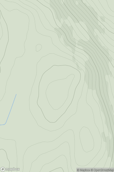 Thumbnail image for Kames Hill showing contour plot for surrounding peak