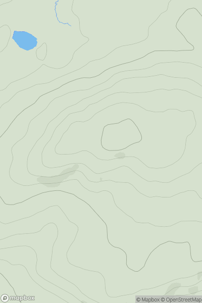 Thumbnail image for Cruach Lagain showing contour plot for surrounding peak