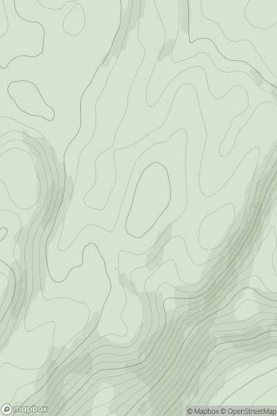 Thumbnail image for Druim Barr na Coille showing contour plot for surrounding peak