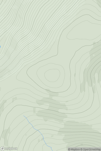 Thumbnail image for Glas Leathad Beag showing contour plot for surrounding peak