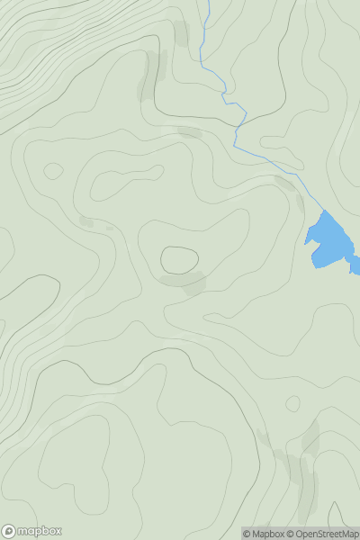 Thumbnail image for Cnoc Gleann Ban showing contour plot for surrounding peak