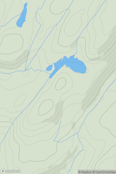 Thumbnail image for Druim nan Colann showing contour plot for surrounding peak