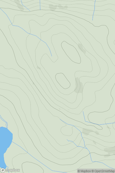 Thumbnail image for Cnoc Sturraig showing contour plot for surrounding peak
