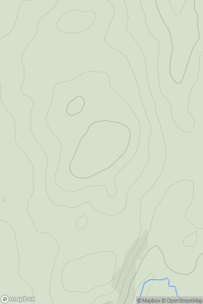 Thumbnail image for Craig nan Sassanach showing contour plot for surrounding peak