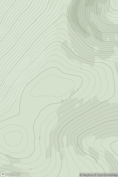 Thumbnail image for Meall nan Bradan Leathan (Fiaclach) showing contour plot for surrounding peak