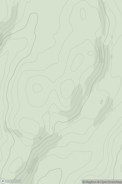 Thumbnail image for Carn a' Bhuilg showing contour plot for surrounding peak