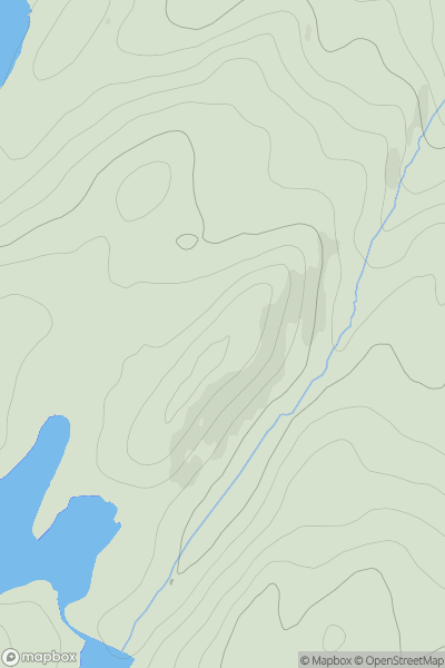 Thumbnail image for Cruach na Speireig showing contour plot for surrounding peak