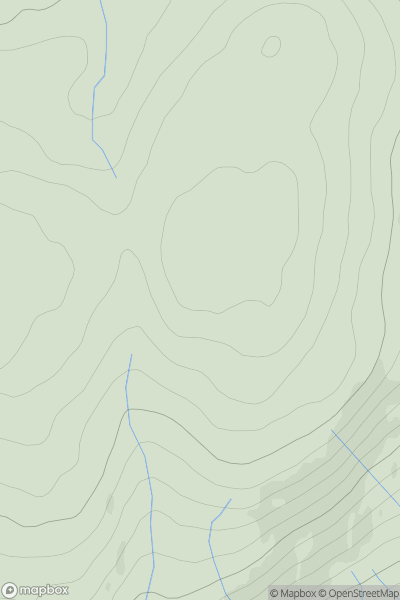 Thumbnail image for Cnoc na Meine showing contour plot for surrounding peak