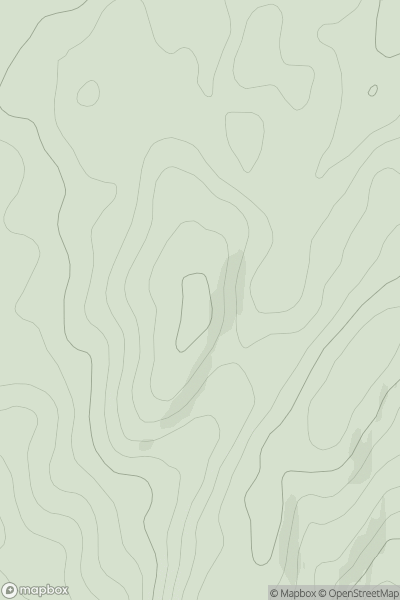 Thumbnail image for Cnoc nan Larach-cloiche NW Top showing contour plot for surrounding peak