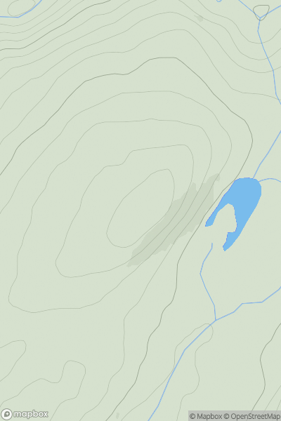 Thumbnail image for Cnoc Loch Dirigadale showing contour plot for surrounding peak