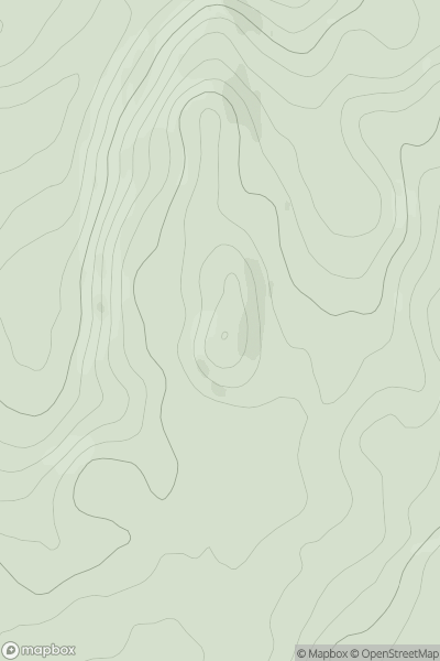 Thumbnail image for Cnoc Eoin showing contour plot for surrounding peak