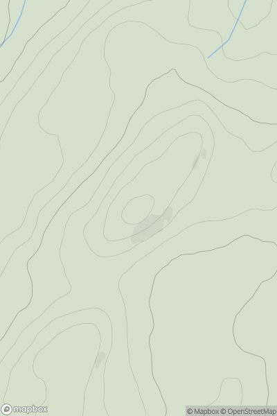 Thumbnail image for Cnoc Airigh Luachraich showing contour plot for surrounding peak