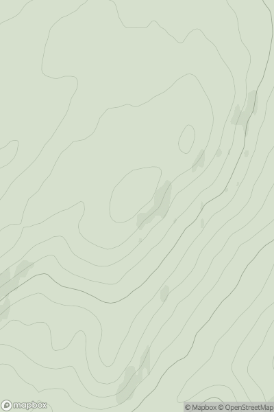 Thumbnail image for Druim an Righ showing contour plot for surrounding peak