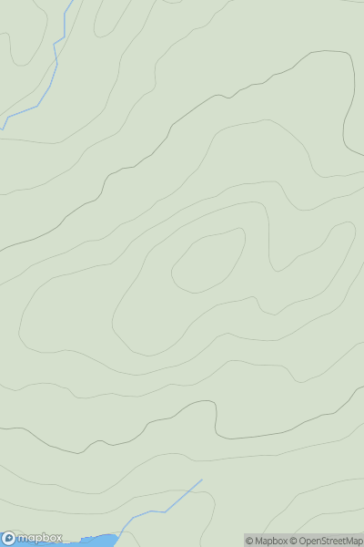 Thumbnail image for Cnoc an t-Seallaidh Bhig showing contour plot for surrounding peak