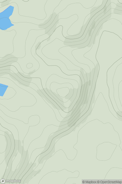 Thumbnail image for Cruach Lagalochan showing contour plot for surrounding peak
