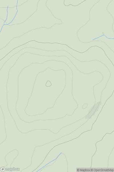 Thumbnail image for Cruach Mhic Gougain showing contour plot for surrounding peak