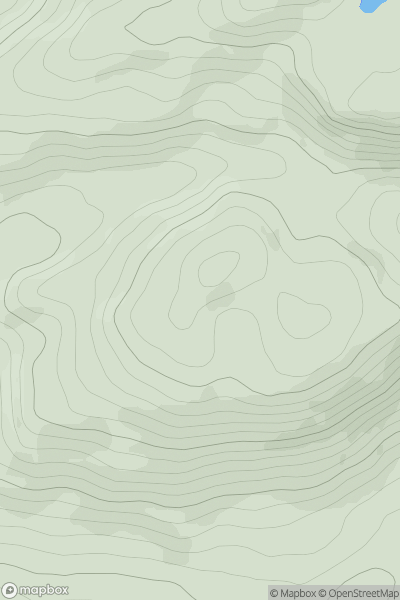 Thumbnail image for Creag na Sgroille showing contour plot for surrounding peak