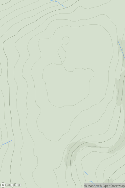 Thumbnail image for Kerran Hill showing contour plot for surrounding peak