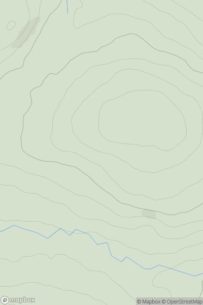 Thumbnail image for Cnoc a' Bhraidein showing contour plot for surrounding peak