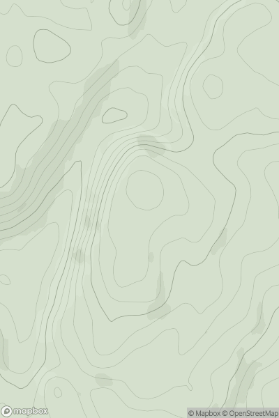 Thumbnail image for Cnoc Creach showing contour plot for surrounding peak