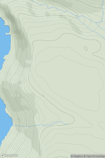 Thumbnail image for Dun Ban showing contour plot for surrounding peak
