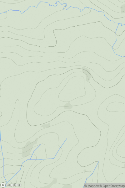 Thumbnail image for Cruach Mhic Ghille Ruaidh showing contour plot for surrounding peak