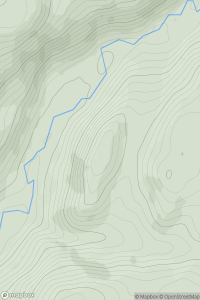 Thumbnail image for Creag Chlachach showing contour plot for surrounding peak